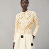 Woll-Guipure-Strickjacke Woll-Guipure-Strickjacke