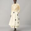 Woll-Guipure-Strickjacke Woll-Guipure-Strickjacke