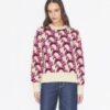 Woll-Jacquard-Pullover mit Rundhalsausschnitt Woll-Jacquard-Pullover mit Rundhalsausschnitt