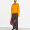 Woll-Sweatshirt mit halbem Reißverschluss Woll-Sweatshirt mit halbem Reißverschluss