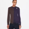 Wollcardigan mit Broschen-Farbblock Wollcardigan mit Broschen-Farbblock