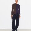 Wollcardigan mit Broschen-Farbblock Wollcardigan mit Broschen-Farbblock