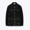 Wolljacke mit Ziernähten Wolljacke mit Ziernähten