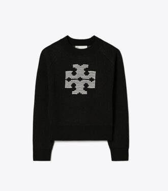 Wollpullover mit Logo